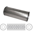 Redback - 3" Universal Muffler Centre/Centre 16"x6" Round Aluminised