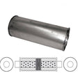 Redback - 3" Chambered Muffler C/C 14"x6" Round 409 Stainless Steel