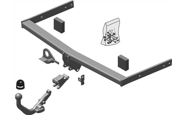 BRINK | Detachable European Towbar | Skoda Octavia 1Z3 1Z5 Hatch Wagon 2004–2013 | BR-452000