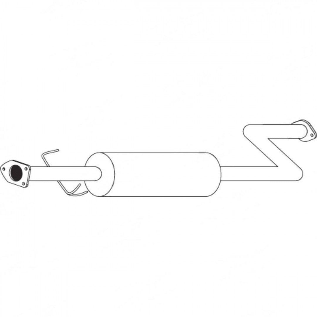 Standard Replacement - Honda Accord CB CC (1991 - 1994) Wagon (2.2L) Centre Muf…