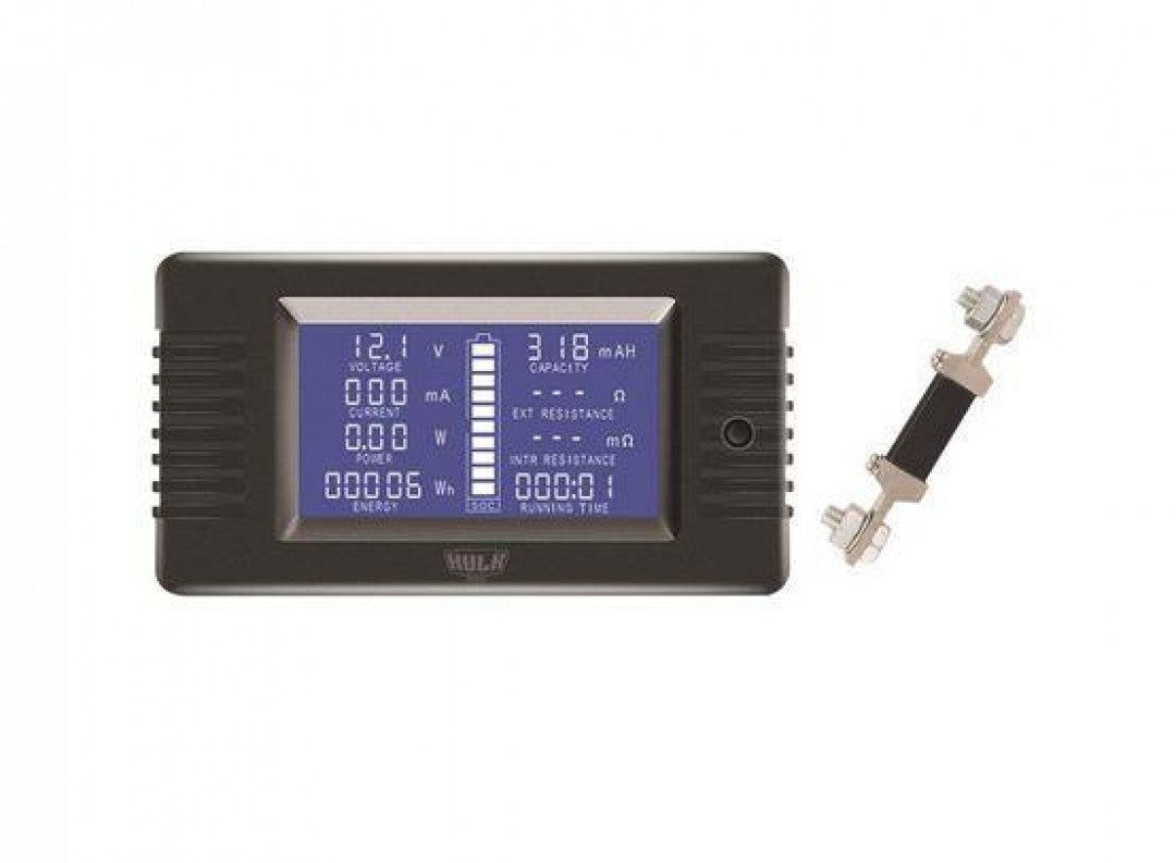 Hulk 4X4 - LCD BATTERY METER 200V 300amp DISCHARGE AMP CAPACITY ENERGY