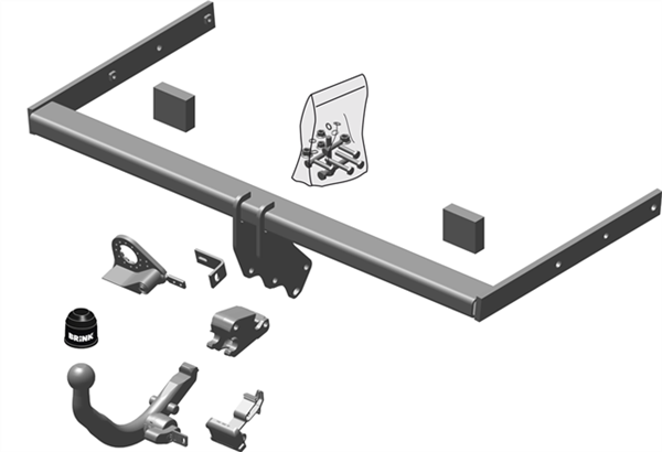 Brink | Detachable European Towbar | Skoda Superb 3T Series 2008–2015 | BR-510900