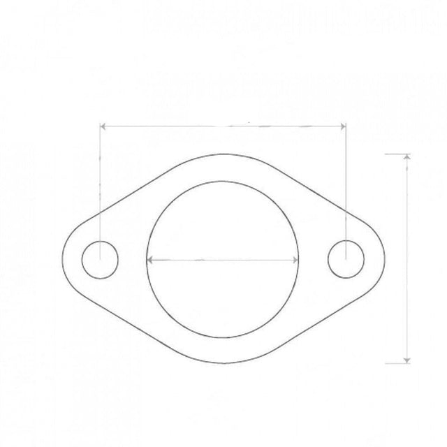 2 Bolt Flange Gasket - ID 48mm