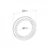 Spiral Wound Ring Gasket - ID 40mm, OD 53mm, THK 5mm, SPIRAL
