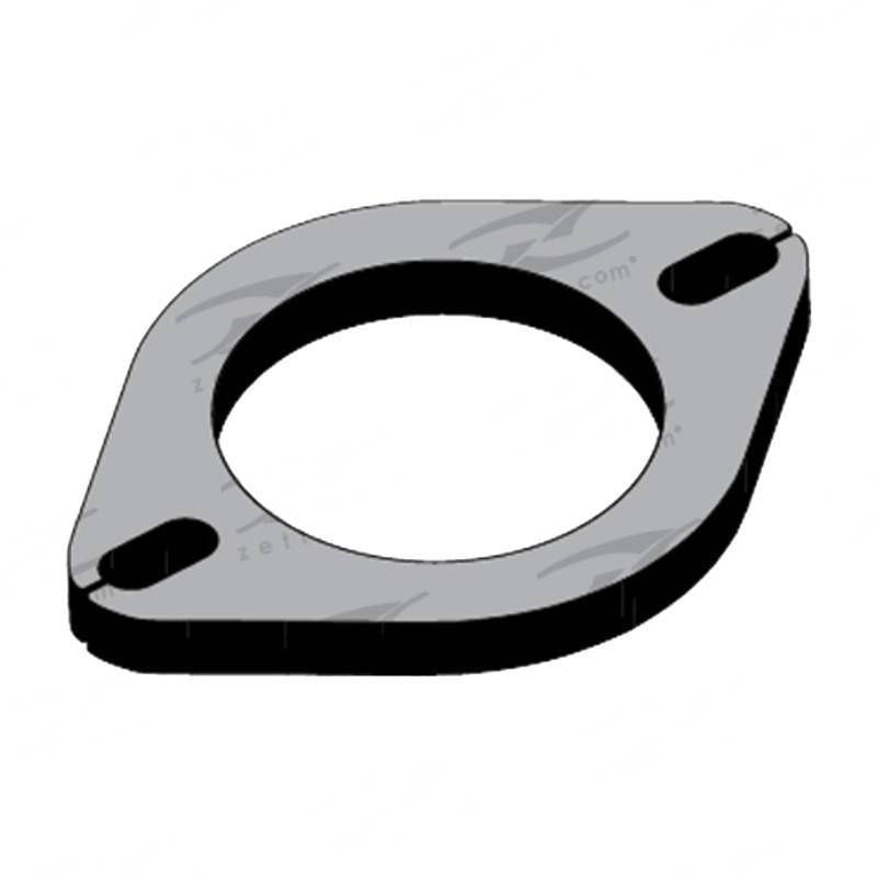 Exhaust Flange - Inside Diameter 68mm (2-5/8"), Thick 10mm, Mild Steel, Elongated Holes, GMG093
