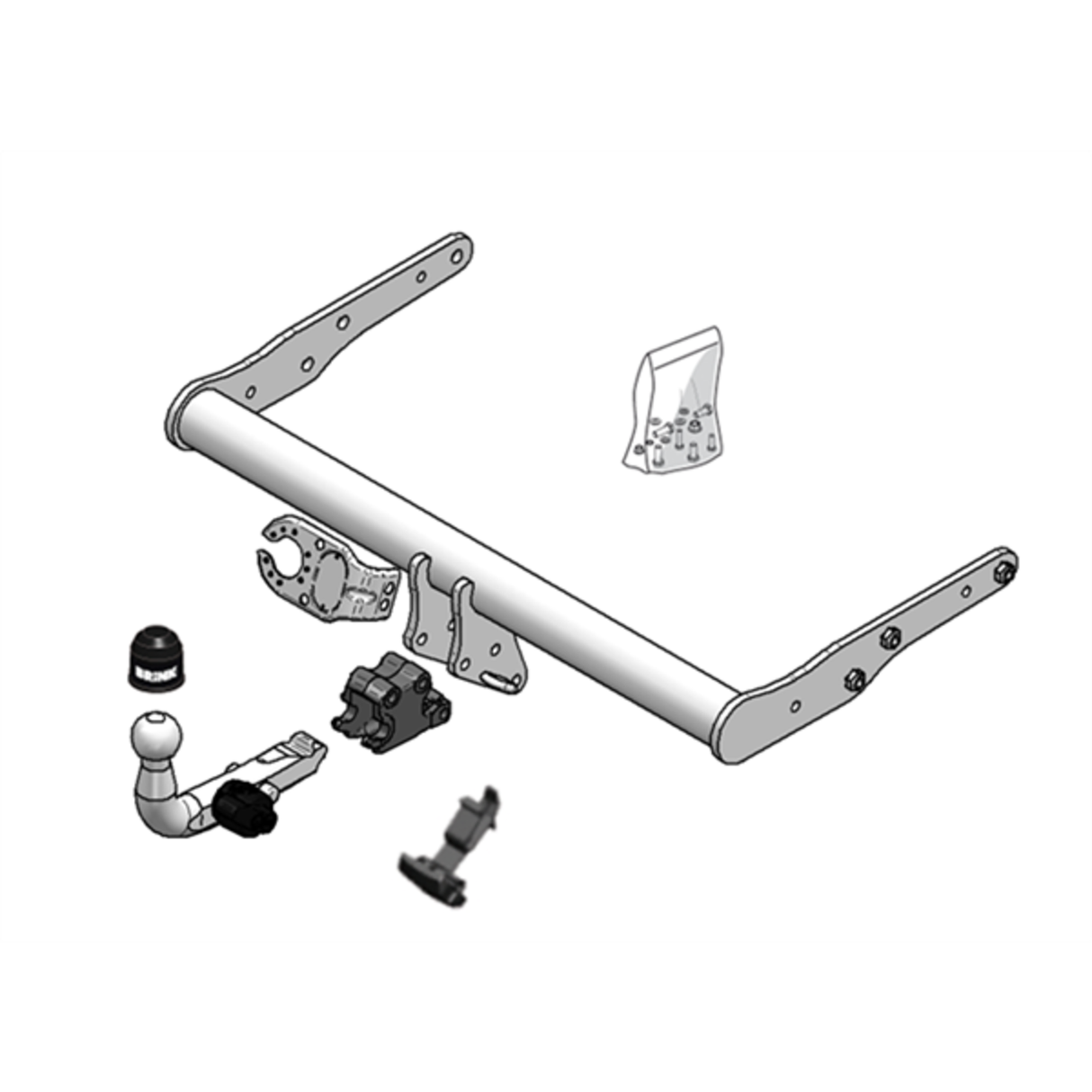 BRINK | Detachable European Towbar | VW Multivan Transporter Caravelle T5 T6 2003–ON | BR-468400