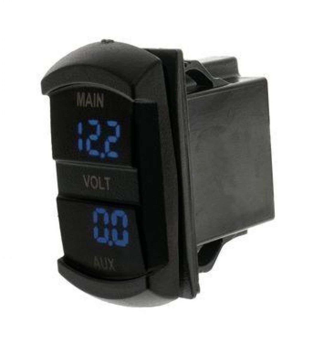 Hulk 4X4 - SWITCH SIZE DUAL VOLTMETER 10-60v BLUE LED
