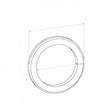 Spiral Wound Ring Gasket - ID 36mm, OD 49mm, THK 5mm, SPIRAL