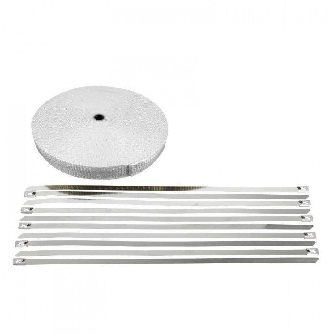 Heat Tape - Glass White 5mm X 3mm X 15 Metres With 10 Cables Ties