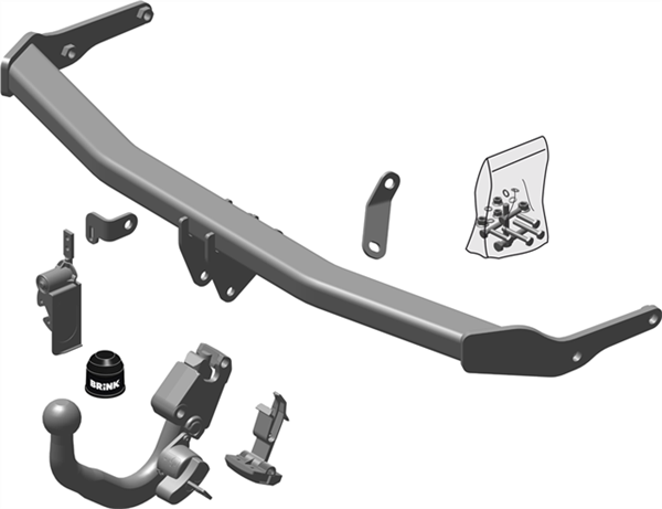 BRINK | Detachable Towbar | Volkswagen Polo AW AE1 BZ1 2017–2021 | BR-643500