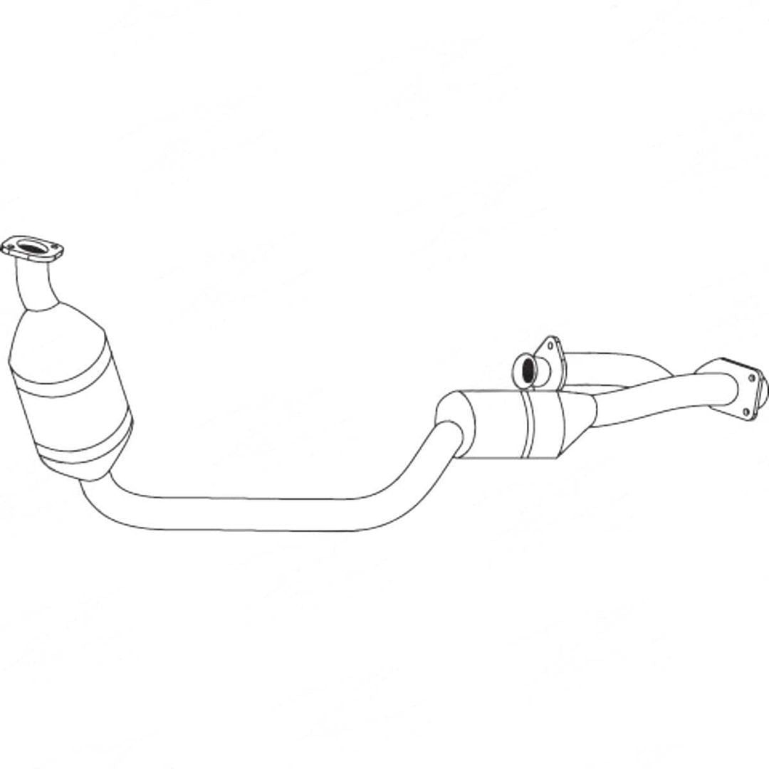 Standard Catalytic Converter - Mercedes-Benz C-Class W204 (2000 - 2007) Sedan (2.6L) Ca…