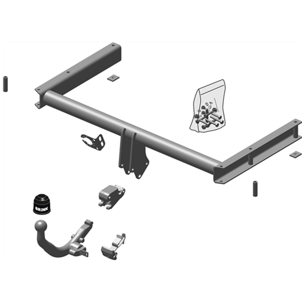 BRINK | Detachable European Towbar | Audi A4 A5 B8 2007–2017 | BR-492600