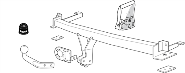 BRINK | Fixed European Towbar | Honda Jazz GD GE Hatchback 2002–2014 | BR-381600