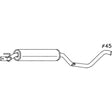 Standard Replacement - Holden Combo SB (1996 - 2002) Van (1.4L) Centre Muffler