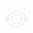 Flange Gasket - Inside Diameter 97mm (2 Bolts)