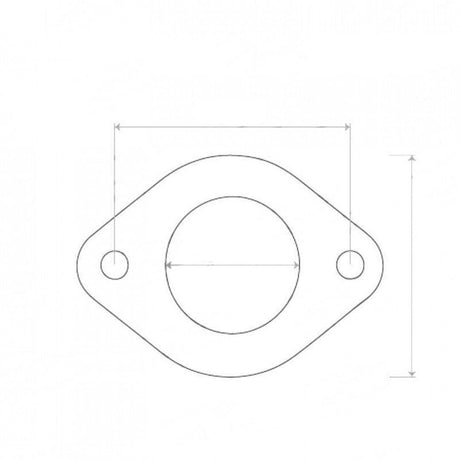 Flange Gasket - Inside Diameter 97mm (2 Bolts)