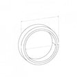Single Taper Ring Gasket - ID 50mm, OD 59mm, THK 15mm, WIRE