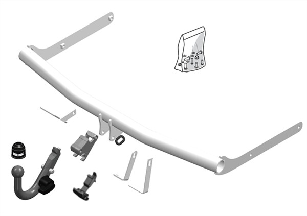 BRINK | Detachable European Towbar | Volkswagen Jetta 1K2 Sedan 2005–2010 | BR-450300