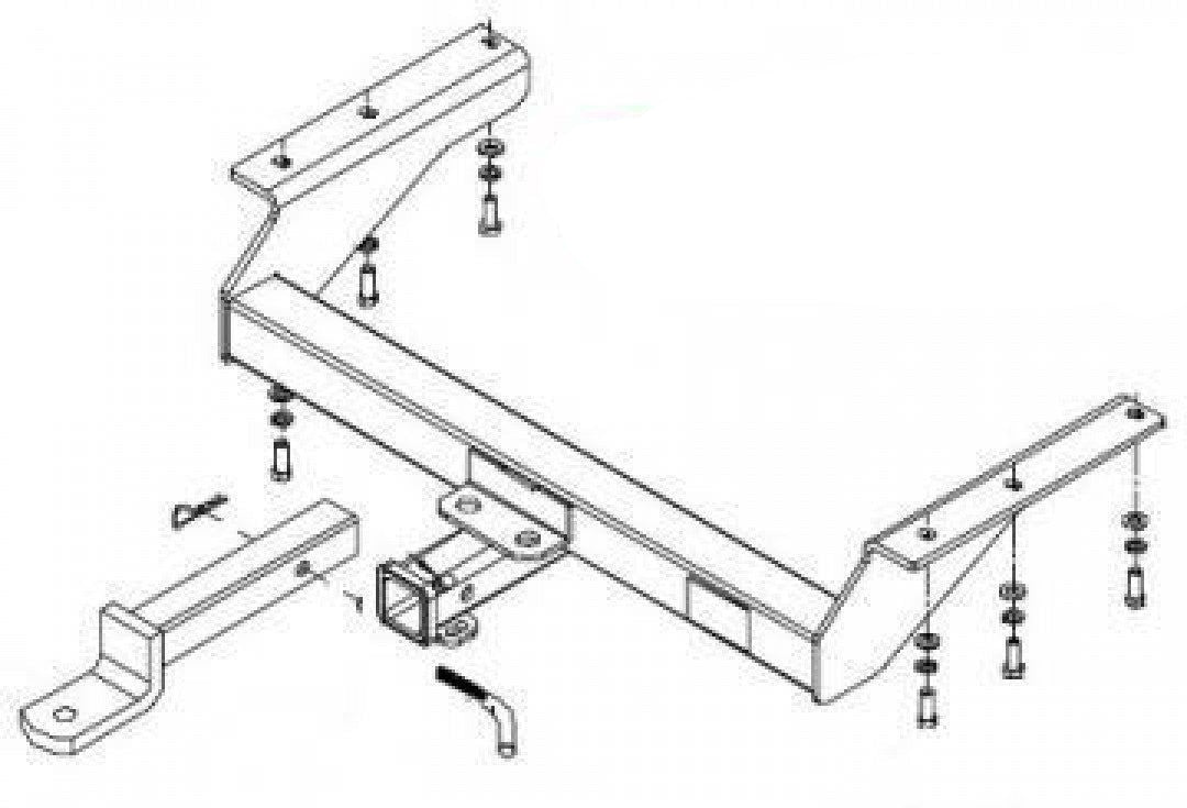 Trailboss - Towbar Suited For Jeep Cherokee KK/LTD (2008 - 2014)
