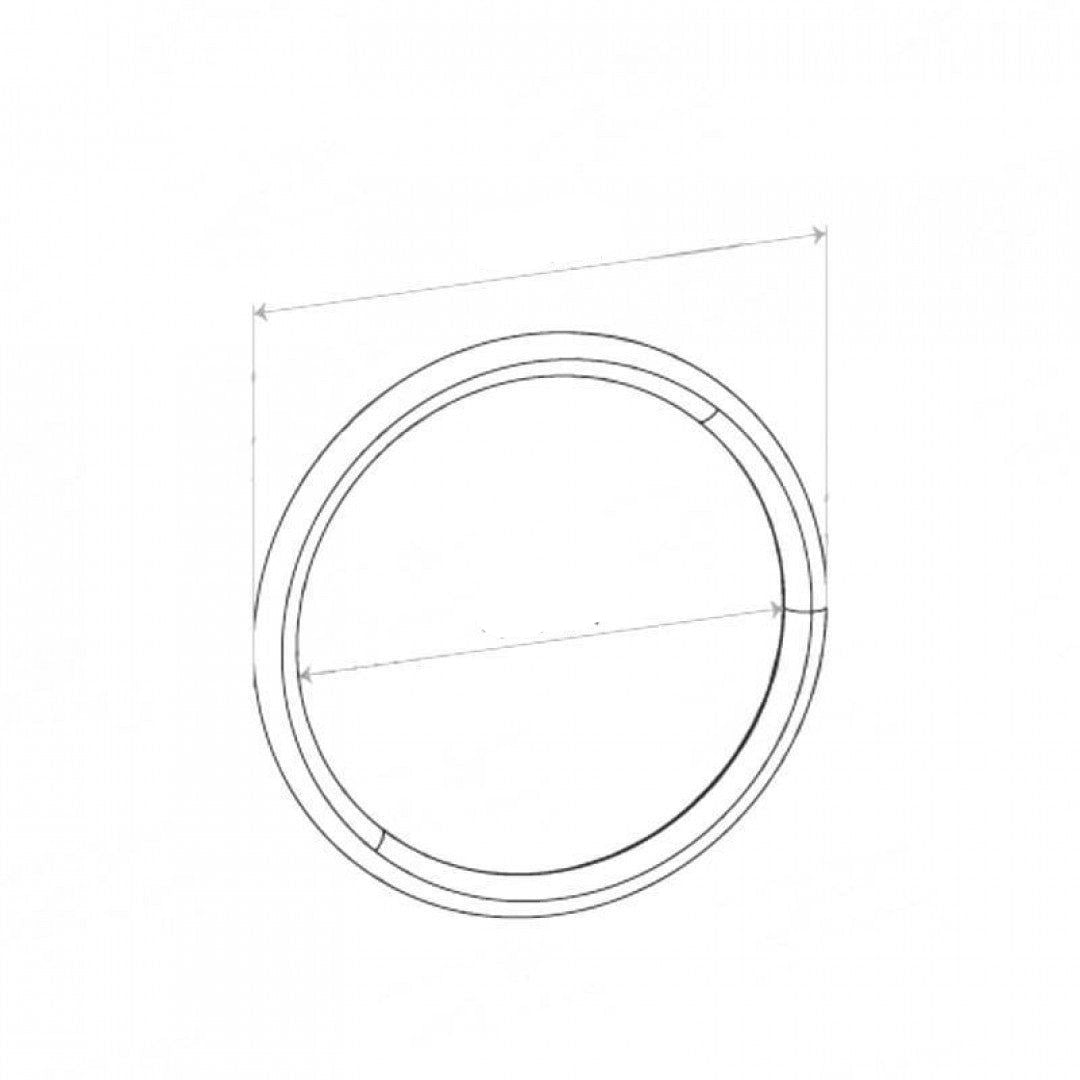 Steel Ring Gasket - ID 42mm, OD 49mm, THK 4mm, Steel/GLAD
