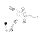 BRINK | Diagonal Detachable European Towbar | Saab 9-3 Sedan YS3F 2002–2015 | BR-427500