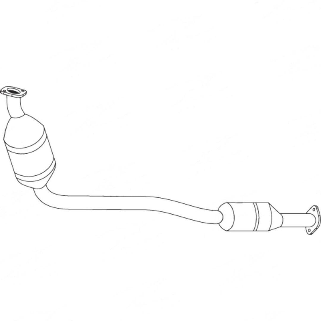 Standard Catalytic Converter - Mercedes-Benz C-Class W203 C240 (2000 - 2007) Sedan (2.6…