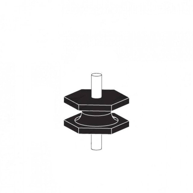 Cotton Reel Mounts - Inside Diameter 42mm, HEX, M8