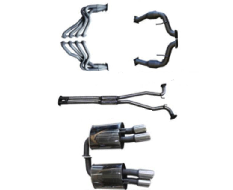 Manta | Twin 2.5″ Full System with 1 3/4″ Extractors | Commodore VE V8 Sedan/Wagon 2006–2013