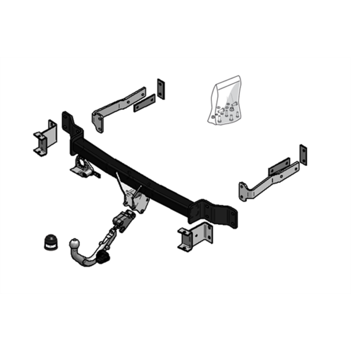BRINK | Diagonal Detachable European Towbar | Mercedes-Benz E-Class Wagon S211 2003–2009 | BR-439400