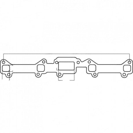 Ford Falcon Pre X-flow 144ci, 170ci, 188ci, 200ci, 221ci, 250ci - Exhaust Manifold Gasket