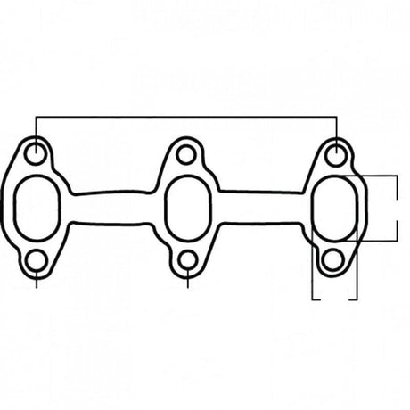 Toyota 4Runner 3.0L V6, 3VZ, 24V, Cemjo - Exhaust Manifold Gasket