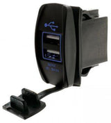 Hulk 4X4 - SWITCH SIZE DUAL USB 4.8a TOTAL 2.4a EACH PORT BLUE LED