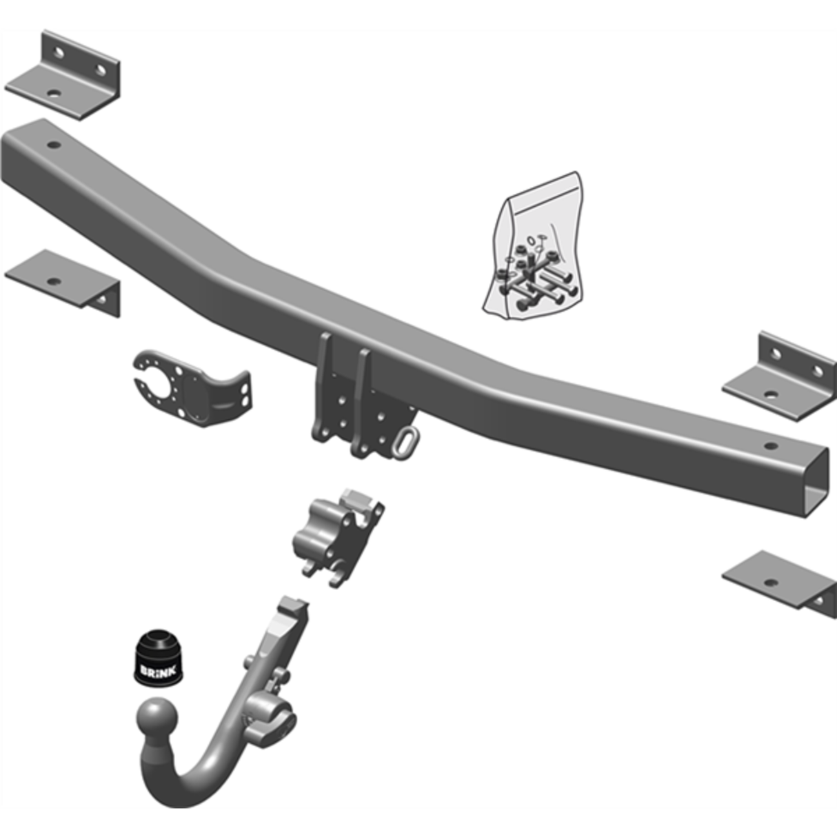 BRINK | Detachable European Towbar | Audi Q7 4LB 4M Wagon 2006–ON | BR-461400