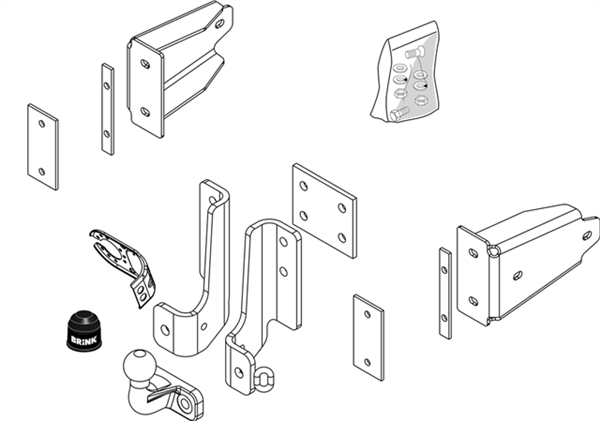 Brink | Fixed European Towbar | Mercedes-Benz M-Class W163 1998–2005 | BR-349900