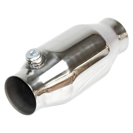 Redback - 3" Catalytic Converter Centre/Centre Bullet Round Stainless Steel