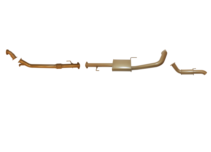 King Brown - Toyota Prado 120/150 Series 3L D4D 2006 to August 2015 (without DPF/Air Purifier) - Single 3" Kit