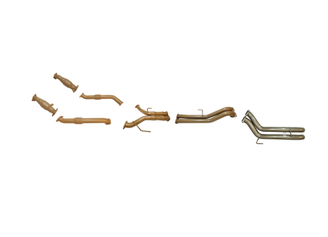 Pacemaker King Brown | Twin 3" Turbo Back Straight Pipe with Cats | Toyota LandCruiser 200 | KB12031-XCXX