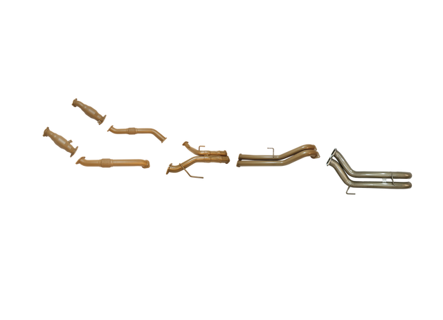 Pacemaker King Brown | Twin 3" Turbo Back Straight Pipe with Cats | Toyota LandCruiser 200 | KB12031-XCXX