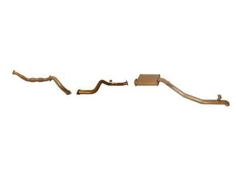 Pacemaker King Brown | Single 3" Turbo Back Exhaust with Cat & Muffler | Toyota LandCruiser 79 Series 4.5L V8 | KB12008-XCXM