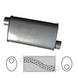 Redback - 2" Megaflow Muffler O/O 16"x8"x4" Oval Aluminised Steel