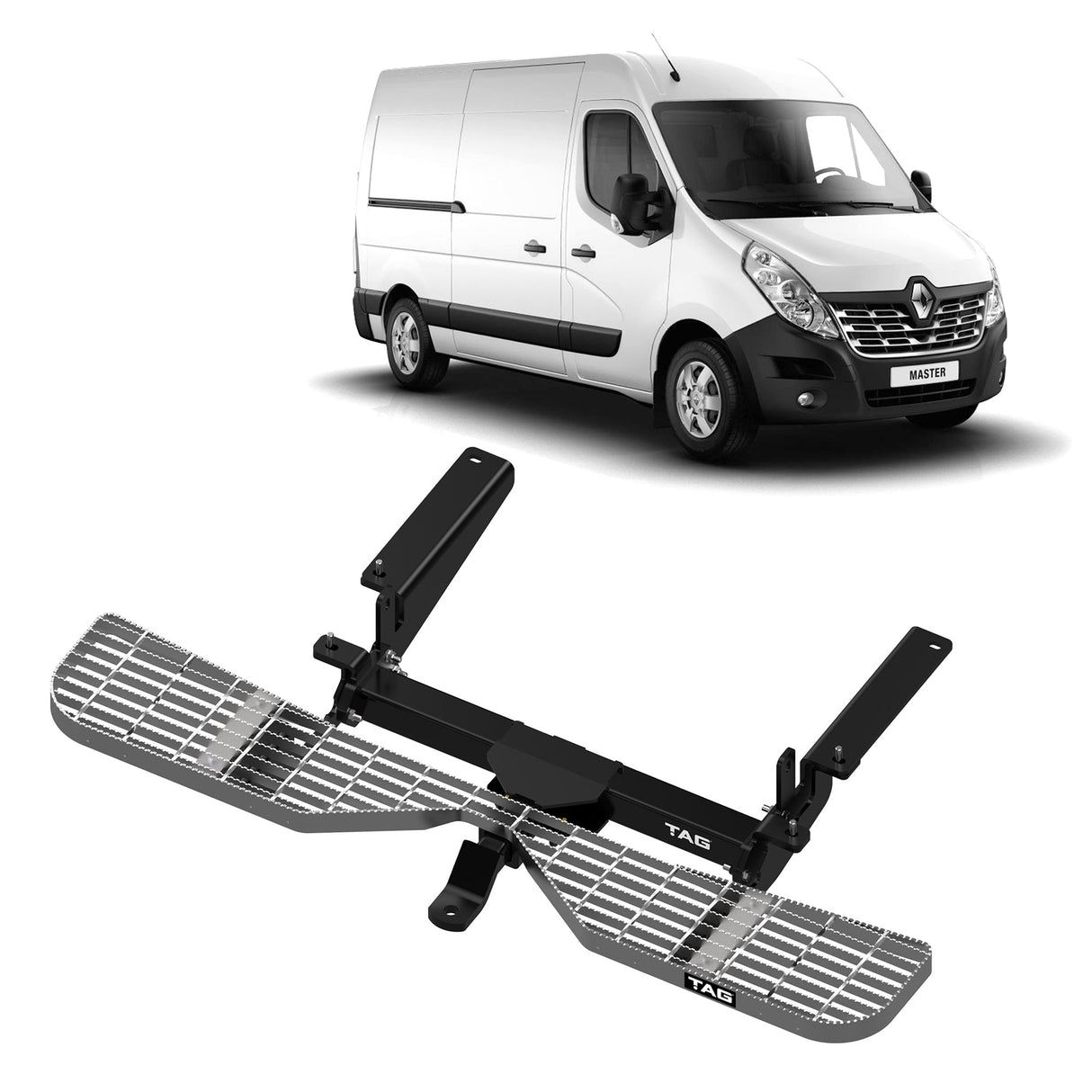 TAG | Rear Step, Heavy Duty Towbar & Wiring Kit | Renault Master FWD X62 2011–on | T7P739-K111
