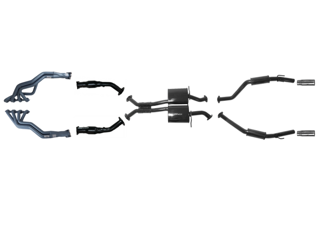 Pacemaker 2.5" Exhaust System with 1 7/8" Headers for Holden VZ Monaro CV8 / CV8Z Dual Outlet 2004–2006 - PP5363-09