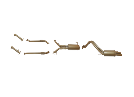 Pacemaker King Brown | Twin 2.5" Turbo Back Exhaust Kit (Muffler & Resonator) | Toyota LandCruiser 200 Series 4.5L V8 TT 2008-9/2015 | KB12030-XXMR