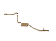 Pacemaker King Brown | Single 2.5" Exhaust System with Muffler | Toyota LandCruiser 75 Series Troopy 1HZ | KB12000-XMX