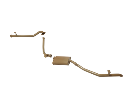 Pacemaker King Brown | Single 2.5" Exhaust System with Muffler | Toyota LandCruiser 75 Series Troopy 1HZ | KB12000-XMX