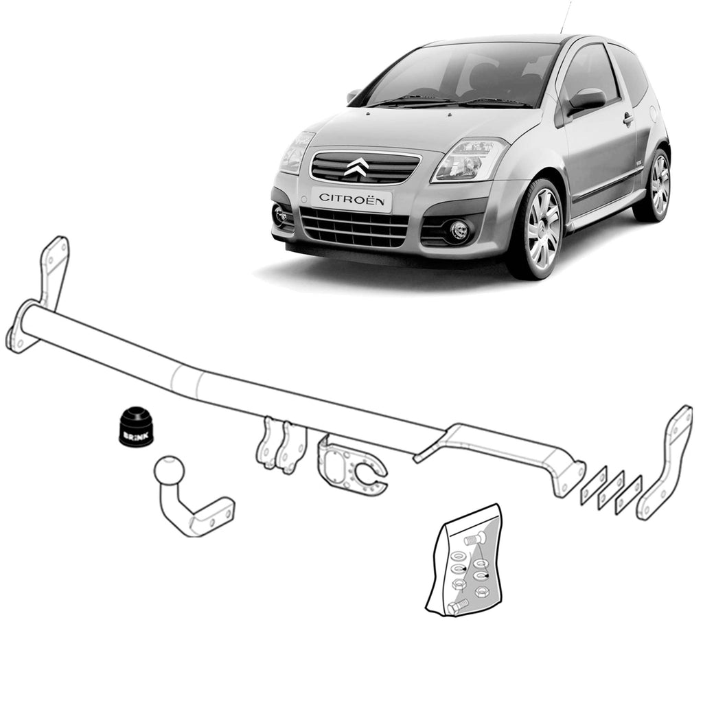 Brink | Fixed European Towbar | Citroen C2 JM Hatchback 2003–2008 | BR-374300