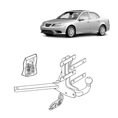 Brink | Fixed European Towbar | Saab 9-3 YS3F Sedan 2002–2015 | BR-377300