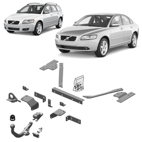 Brink | Diagonal Detachable European Towbar | Volvo S40 V50 2004–2012 | BR-431400