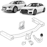 Brink | Detachable European Towbar & Universal Wiring Kit | Audi A6 Sedan/Wagon (2004–2011) | BR-439900-K301