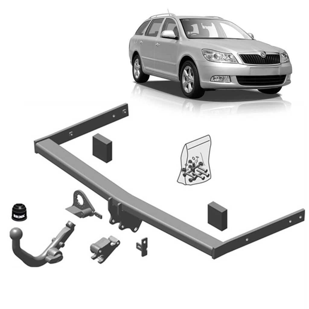 Brink | Detachable European Towbar | Skoda Octavia 1Z3 1Z5 Hatch Wagon 2004–2013 | BR-452000